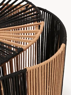 Cesta de ropa doble artesanal de cuerda Gabe