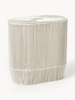 Cesta de ropa doble artesanal de cuerda Gabe