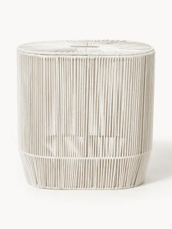 Cesta de ropa doble artesanal de cuerda Gabe