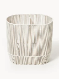 Cesta de ropa doble artesanal de cuerda Gabe