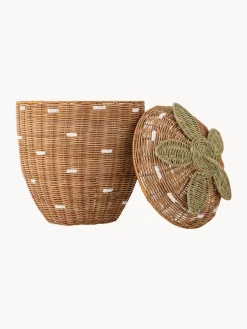 Cesta infantil de ratán en forma de fresa Pelino