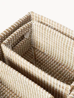 Cestas de almacenamiento de junco marino Aleya, 3 uds.