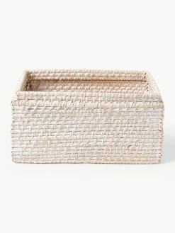 Cestas de almacenamiento con tapa Lurdes, 2 uds.