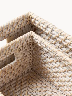 Cestas de almacenamiento con tapa Lurdes, 2 uds.