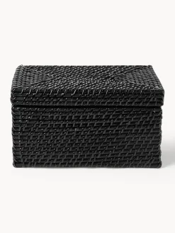 Cestas de almacenamiento con tapa Lurdes, 2 uds.