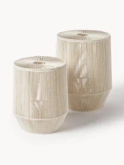 Cestas de ropa artesanales de cuerda Gabe, 2 uds.