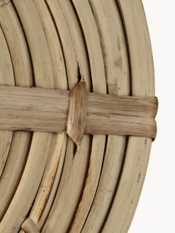 Cestas redondas artesanales de ratán, 2 uds.