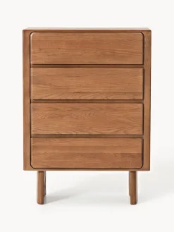 Cómoda artesanal de madera de roble Chandler