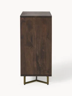 Cómoda de madera de mango con diseño espiga Luca