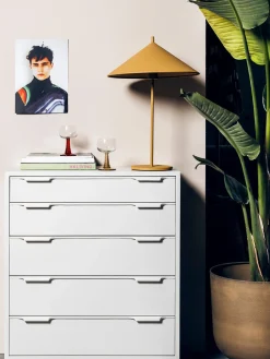 Cómoda de madera Sungkai Space Age