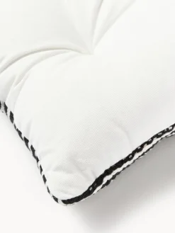 Cojines de asiento de algodón a rayas Silia, 2 uds.