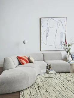 Cojín artesanal de algodón Striped