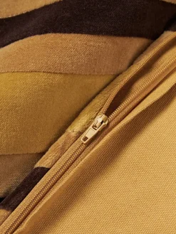 Cojín artesanal de algodón Striped