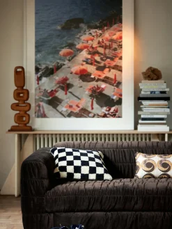 Cojín artesanal de lana Statement