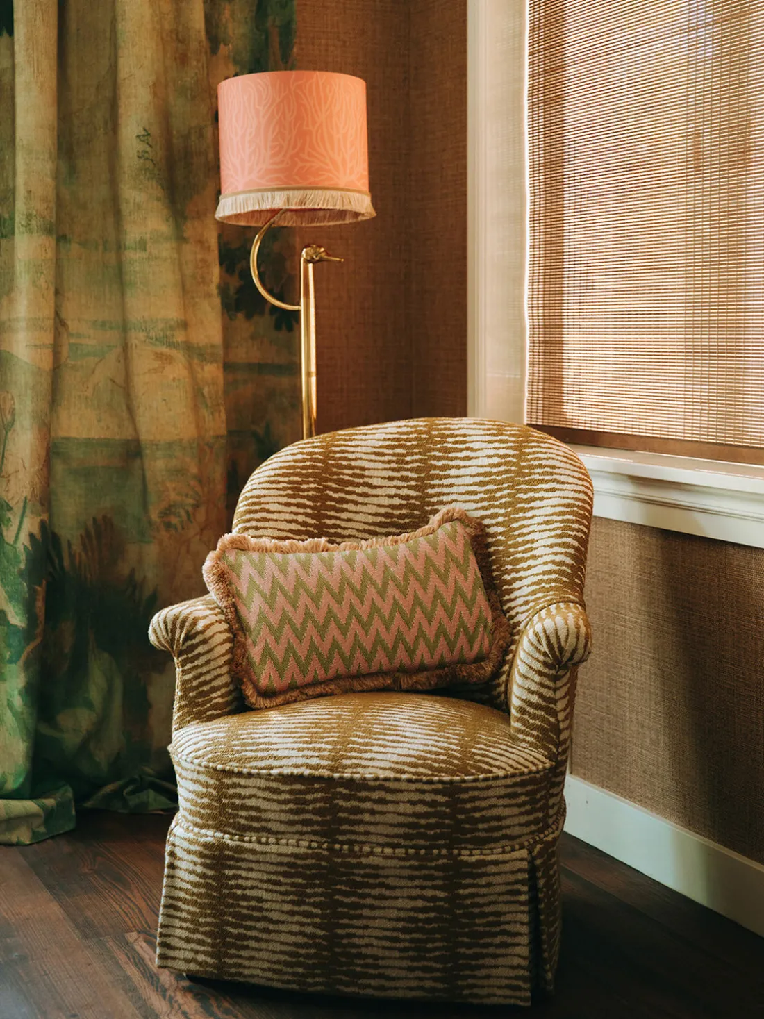 Cojín artesanal para exterior Rosita