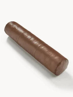 Cojín cervical artesanal de cuero