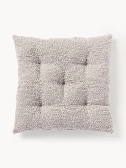 Cojín de asiento en tejido bouclé Bellamie