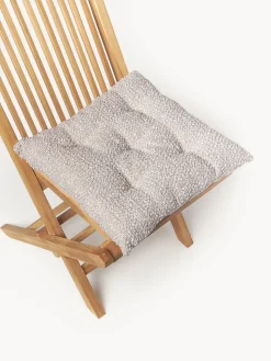 Cojín de asiento en tejido bouclé Bellamie