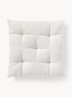 Cojín de asiento en tejido bouclé Bellamie