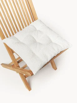 Cojín de asiento en tejido bouclé Bellamie
