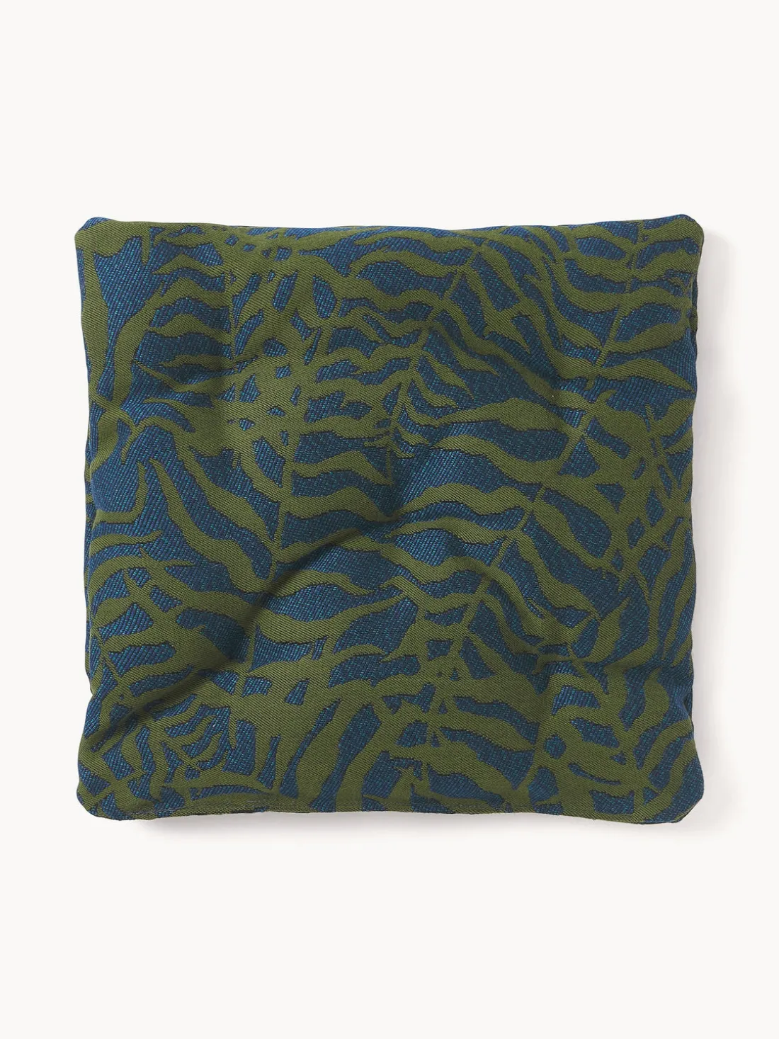 Cojín de asiento para exterior estampado jacquard Ortun