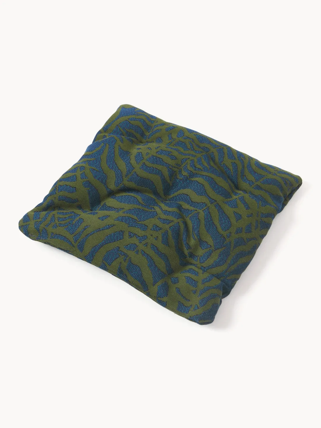 Cojín de asiento para exterior estampado jacquard Ortun