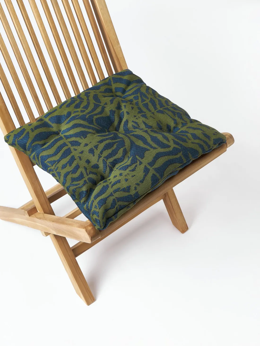 Cojín de asiento para exterior estampado jacquard Ortun