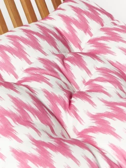 Cojín de asiento para exterior con estampado ikat Maillot
