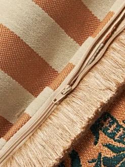 Cojín de exterior reversible artesanal Laura & Jackie