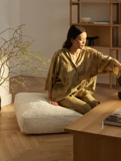 Cojín de suelo de algodón Indi