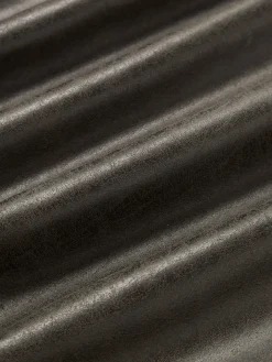 Cojín grande de cuero reciclado sofá Lennon, 50 x 80 cm