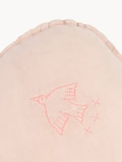 Cojín infantil de lino bordado L1N0