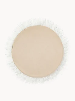 Cojín para silla redondo de pelo sintético Morten