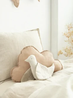 Cojín peluche de lino Cloud