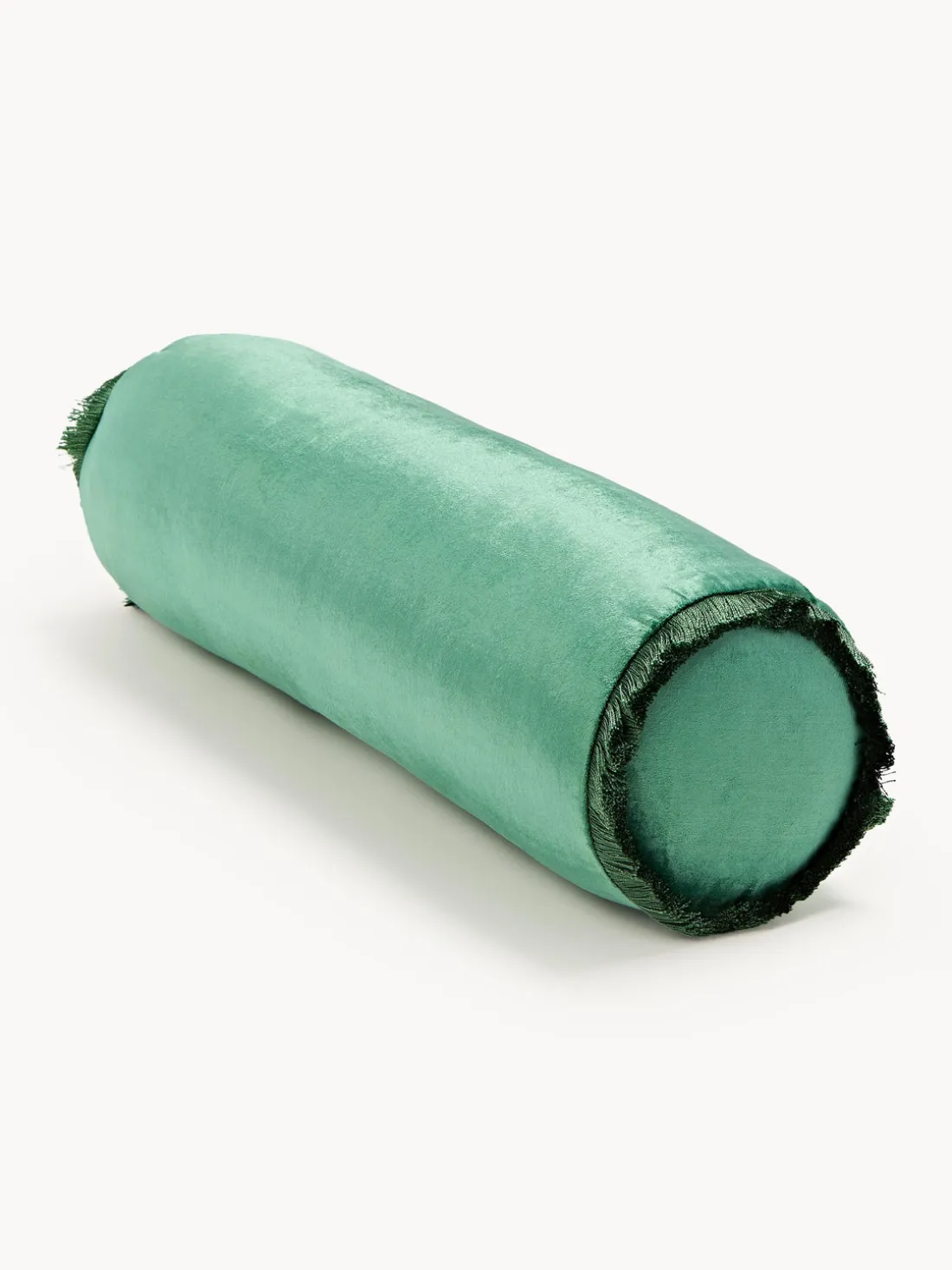 Cojín rulo co flecos Nikita