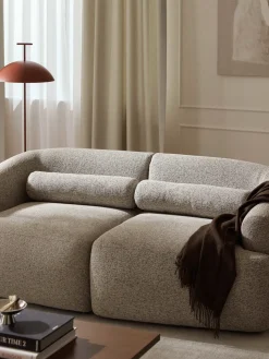 Cojín rulo de sofá en tejido bouclé Sofia