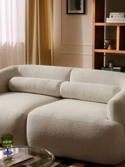 Cojín rulo de sofá en tejido bouclé Sofia