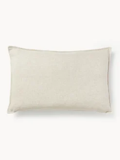 Cojín sofá grande de mezcla de lino Lennon, 50 x 80 cm