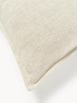 Cojín sofá grande de mezcla de lino Lennon, 50 x 80 cm