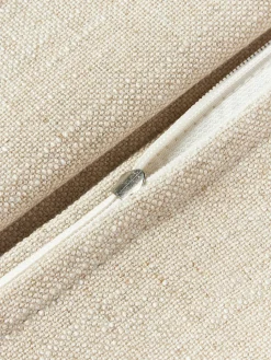 Cojín sofá grande de mezcla de lino Lennon, 60 x 60 cm