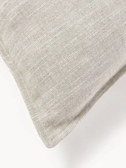 Cojín sofá grande de mezcla de lino Lennon, 70 x 70 cm