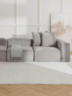 Cojín sofá grande de pana Lennon, 60 x 60 cm