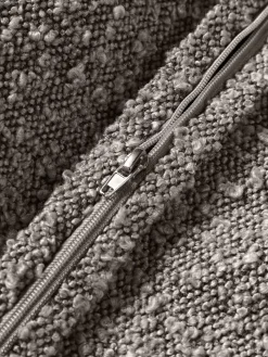 Cojín sofá grande en tejido bouclé Lennon, 60 x 60 cm