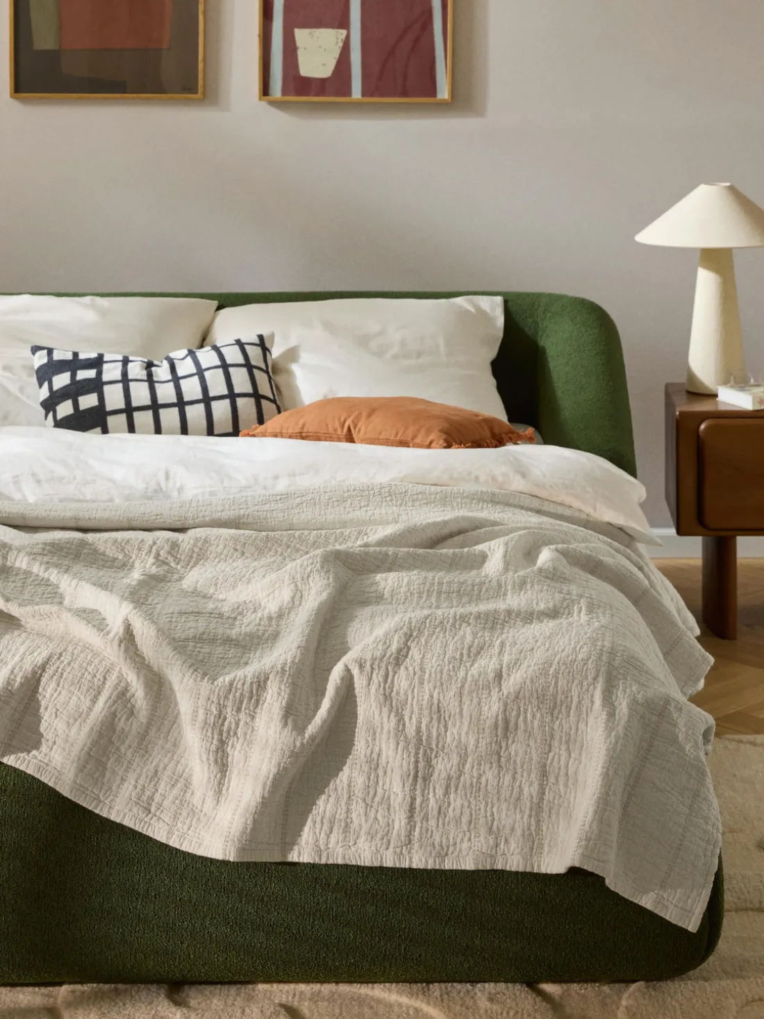 Colcha de algodón texturizado Lianna