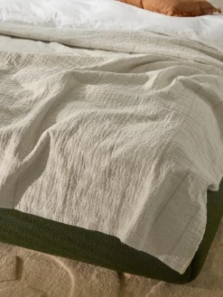 Colcha de algodón texturizado Lianna