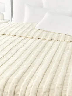 Colcha de muselina con flecos Bethany