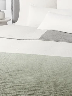 Colcha de muselina en tejido jacquard Hekla