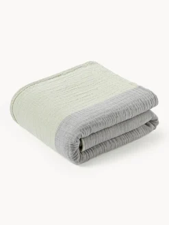 Colcha de muselina en tejido jacquard Hekla