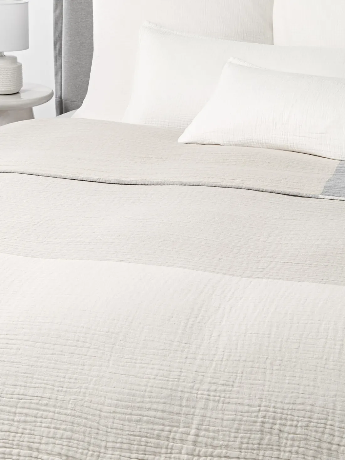 Colcha de muselina en tejido jacquard Hekla