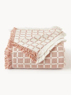 Colcha de muselina lavada con flecos Ronia